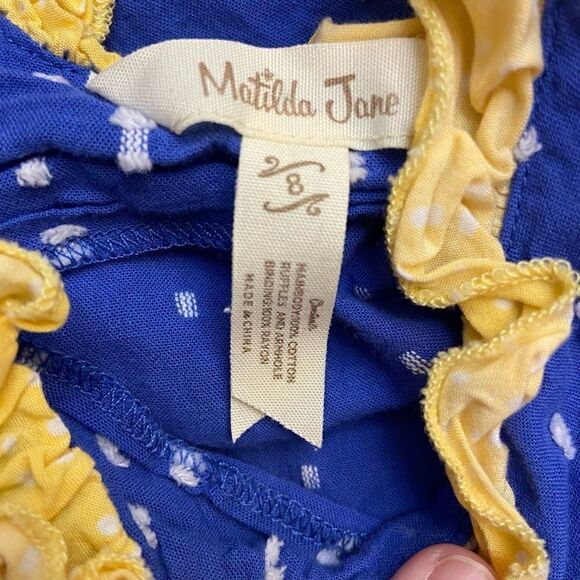 Matilda Jane Wheelbarrow Race Visit Tunic Top Size 8 - Picture 3 of 4
